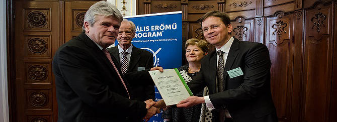 Energiahatékonysági díjátadó Szili Katalin, Virtuális Erőmű Program